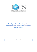 IOPS Good Practices for designing, presenting and supervising pension projections